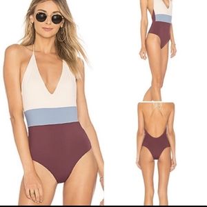 Tavik Reversible One Piece Halter Swimsuit